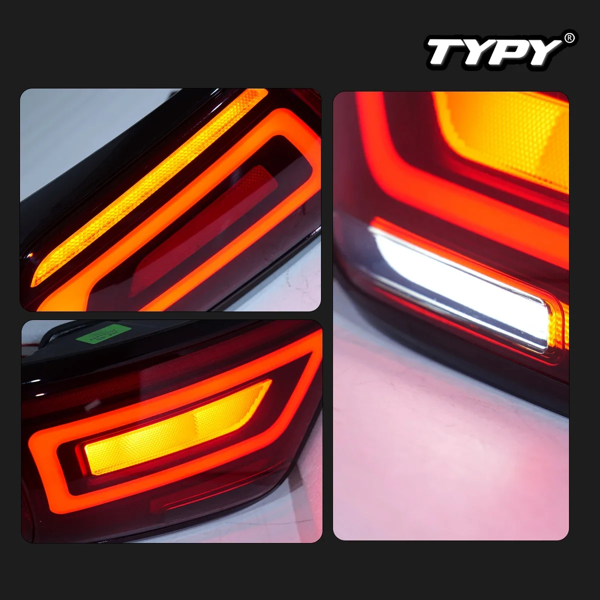 

TYPY New LED Tail Lamp Upgrade Modified For Toyota Harrier 60 Taillight 2012-2020 Dynamic Signal Tail Lamp Auto Accessories