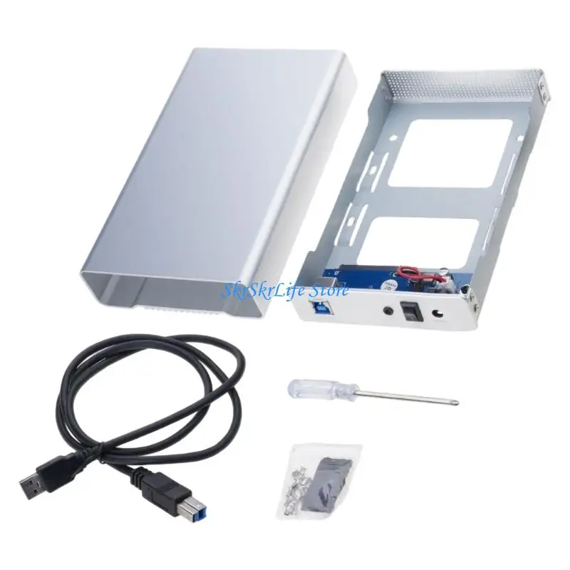 E65E Blueendless 3.5in Hard Disk Box Desktop USB3.0 Type C HDD Enclosure 8TB for C