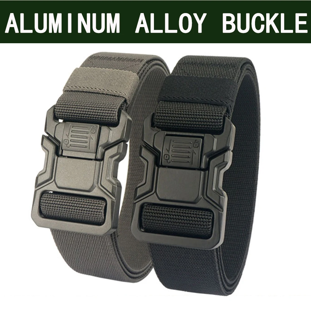 TUSHI Men Belt Army Outdoor polowanie taktyczne wielofunkcyjny Survival wysokiej jakości morski korpus płócienny nylonowy męski luksus