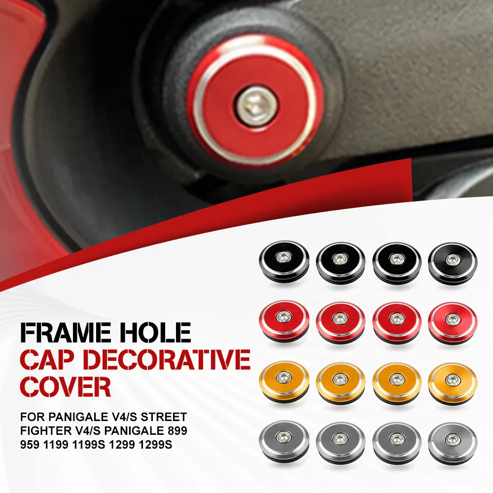 

For DUCATI Panigale V4/S StreetFighter V4/S Panigale 899 959 1199 1199S 1299 1299S Frame Hole Cap Decorative Cover Bolts Screws