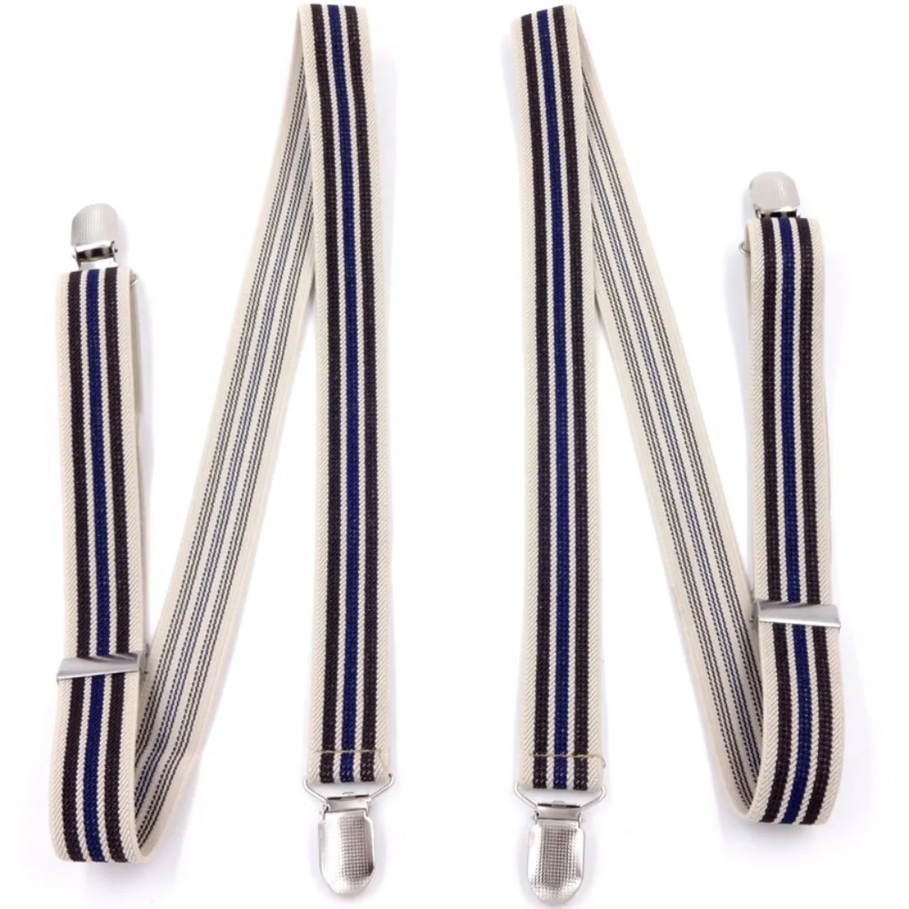 Dacron Elastic Trouser Strap Clamp Portable Adjustable Solid Color Trouser Belt Clip Multipurpose Belt Clamp