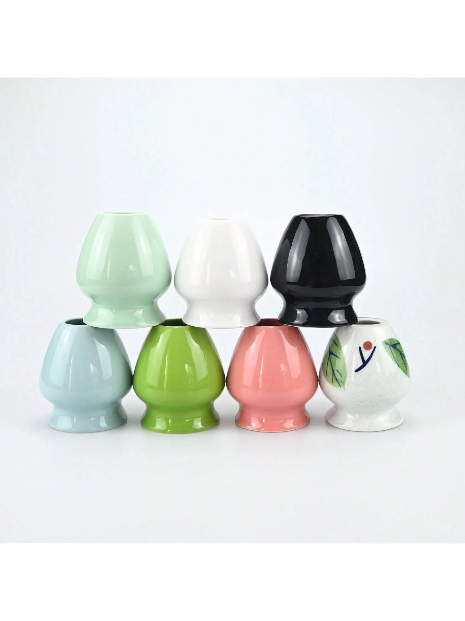 1PCS Keramik Matcha Grüner Tee Chasen Halter Stehen Schüssel Bambus Schneebesen Mühle Pinsel Tee Werkzeuge Halter Tee Zubehör Teegeschirr – Detail 7