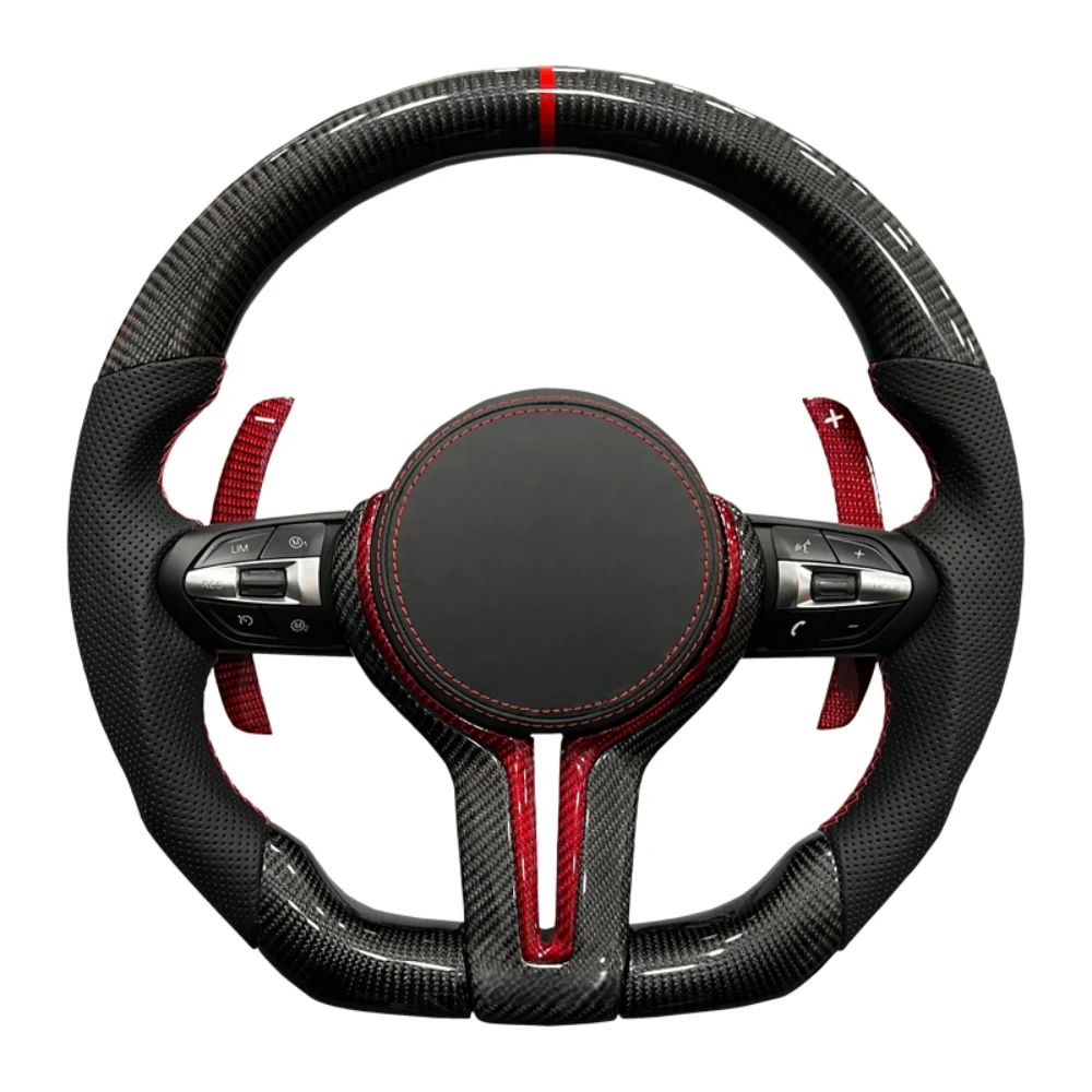 

Carbon Fiber M Sport Steering Wheel For BMW M3 M5 M6 F21 F23 F31 F33 F11 F12 F02 E92 F39 F26 F16 Car Interior Accessories