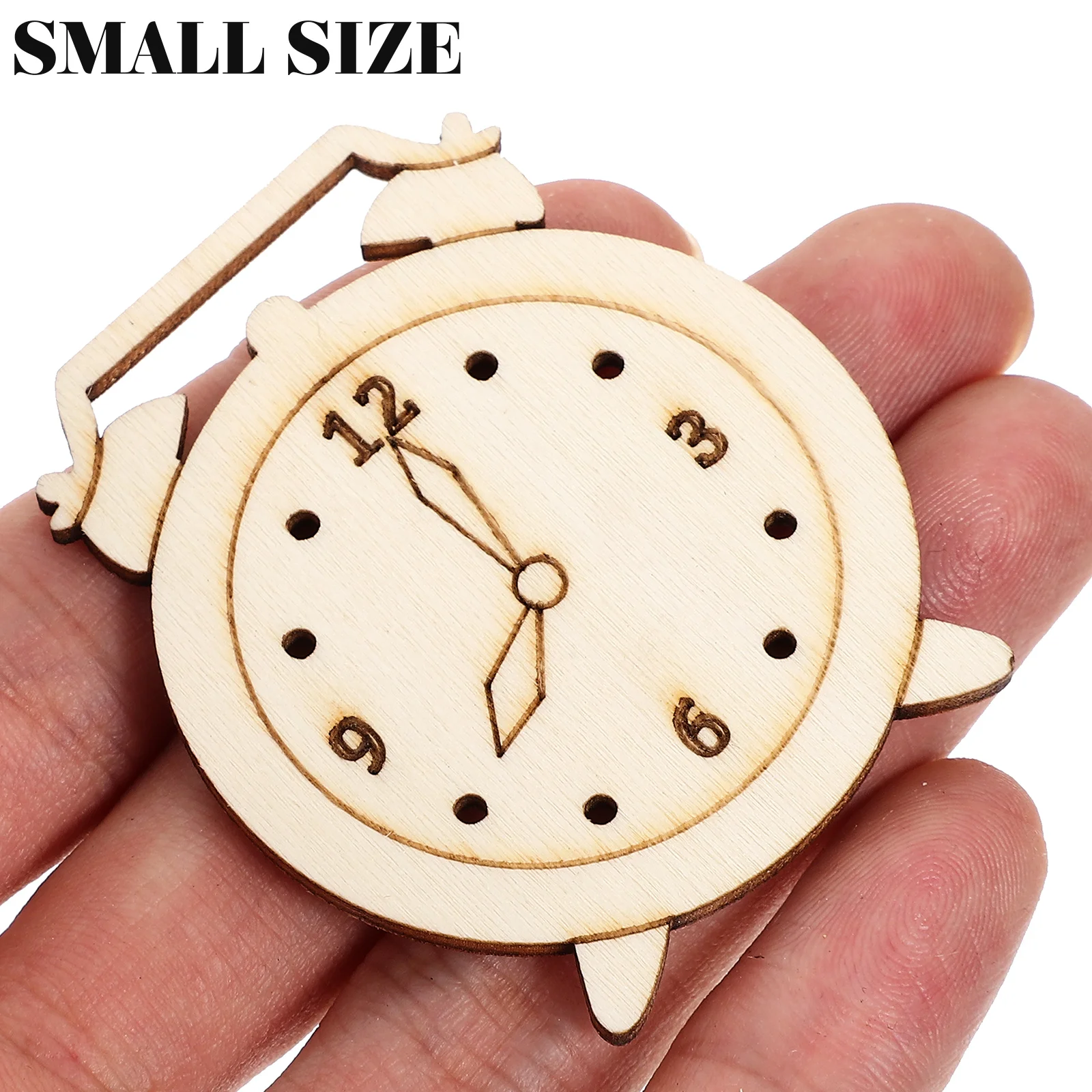 

Clock Shaped Cutouts Unfinished Wooden Slices Kids Painting Diy Craft Tags Wood Slice Prop Graffiti Chips Wooden