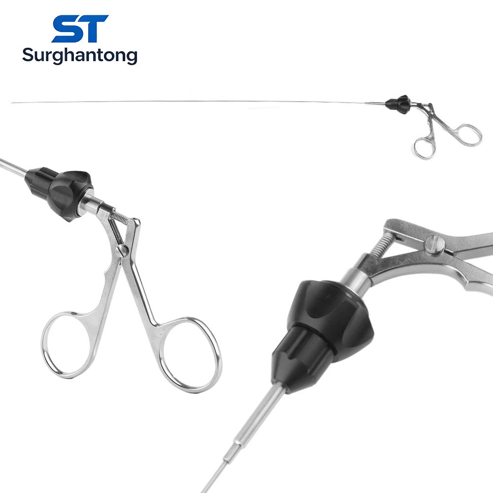 Drehbare Schere für Hysteroskopie, halbstarre 5fr/410mm Hysteroskopie-Instrumente für die gynäkologische Chirurgie, abnehmbar – Detail 8
