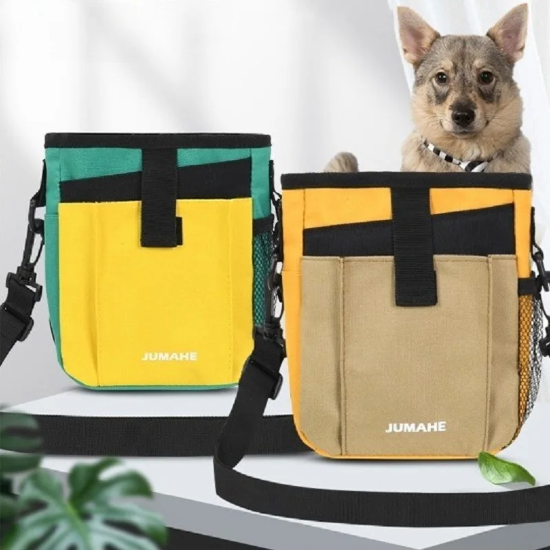 Bolso de hombro de entrenamiento para mascotas, bolsa portátil para caca de perro, suministros de almacenamiento al aire libre, gran capacidad, moda