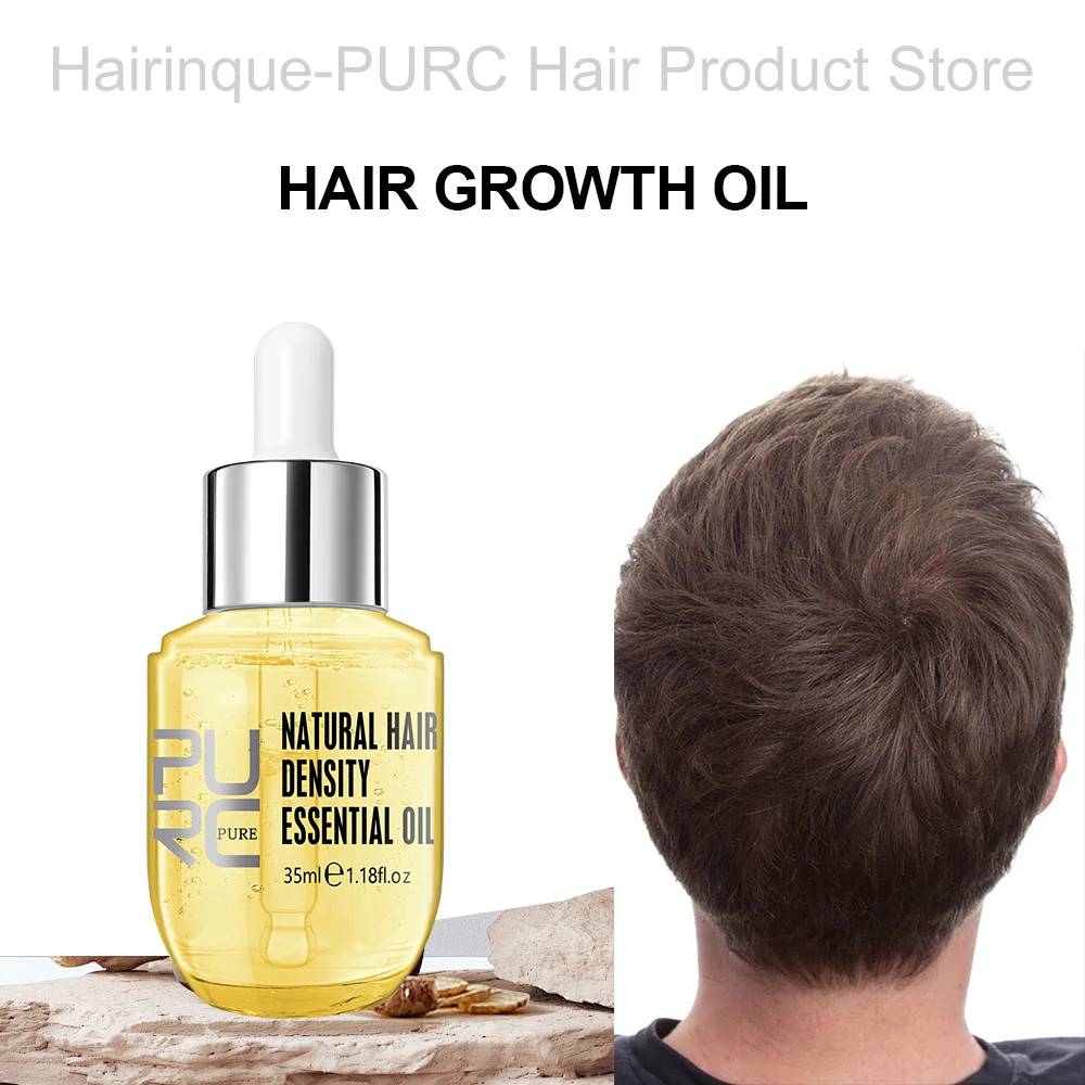 

PURC имбирное масло для утолщения волос для мужчин и женщин, усиливающая сыворотка для укрепления кожи головы, разглаживающая средства по уходу за волосами, красота, здоровье