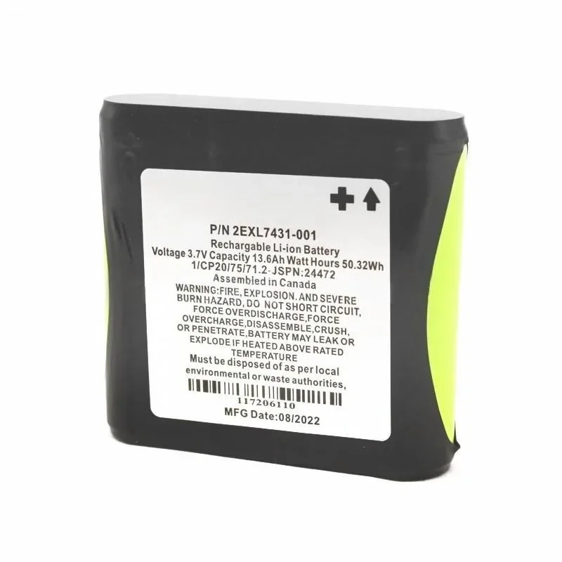 2EXL7431-001 Rechargeable Li-ion Battery 3.7V 13.6Ah 13600mAh for Topcon FC-300 FC-500 FC-600 SHC500 Data Collector