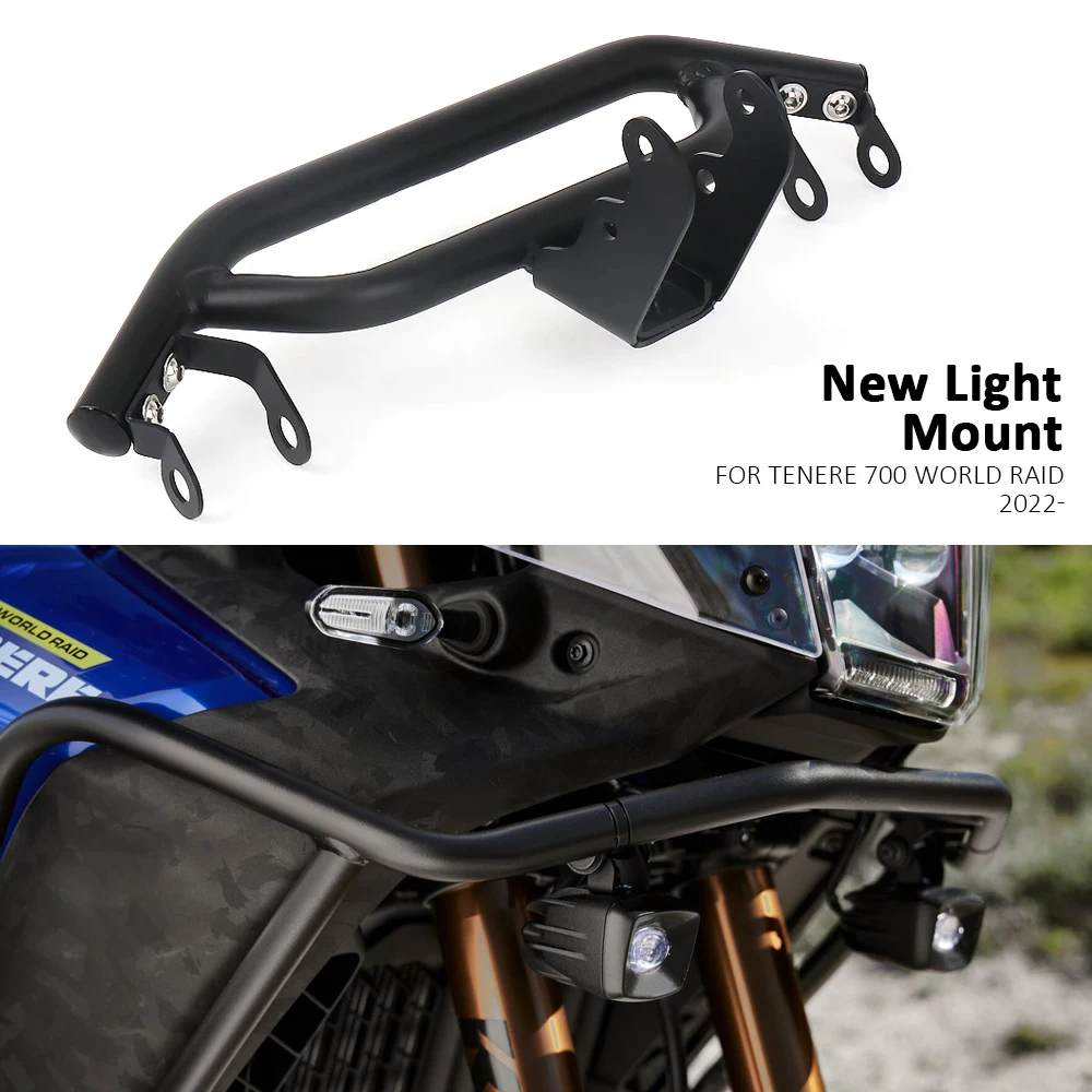 

New For Yamaha TENERE Tenere 700 World Raid Tenere700 WORLD RAID 2022 2023 Motorcycle Driver Fog Light Mounting Bar Front Guard