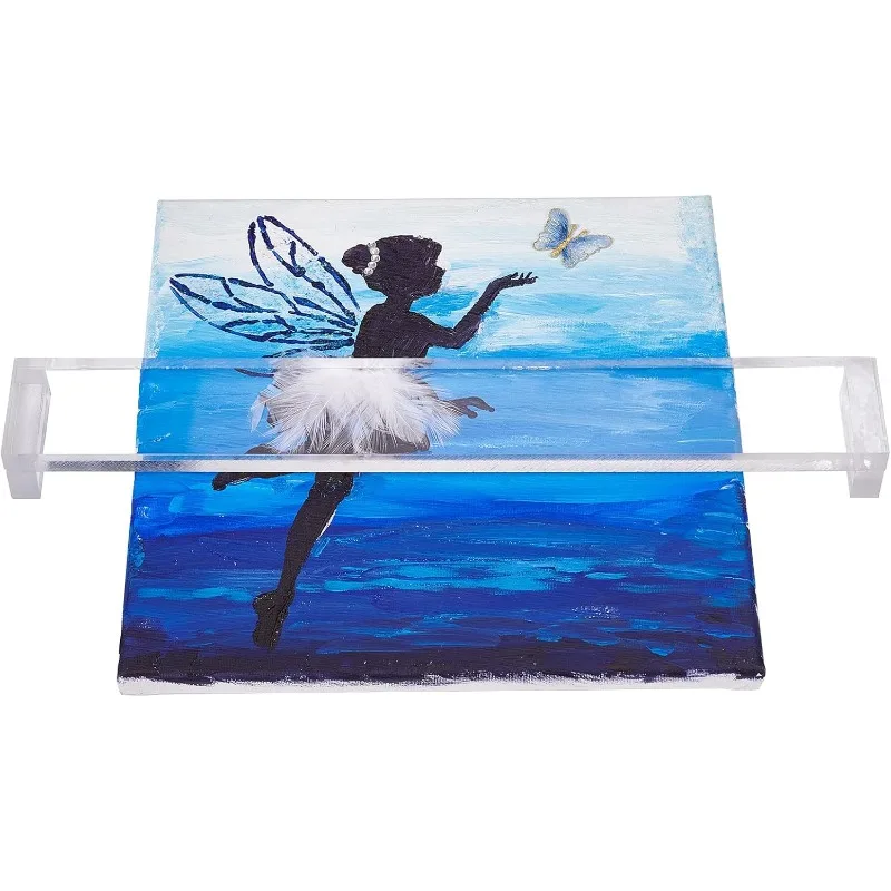 Main de pont d'artiste en acrylique, aide-poignet transparent, pont d'artiste créatif pour la peinture au clavier, l'esquisse, LeDIK, 43cm, 17 pouces