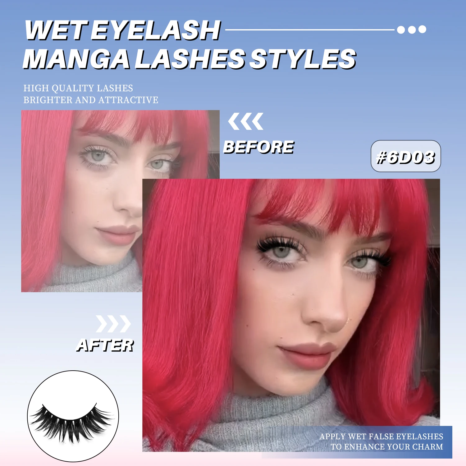 GROINNEYA マンガまつげ 3D ナチュラルつけまつげ ふわふわソフトクロスマンガまつげ ウィスピー ナチュラルまつげエクステ メイクアップ