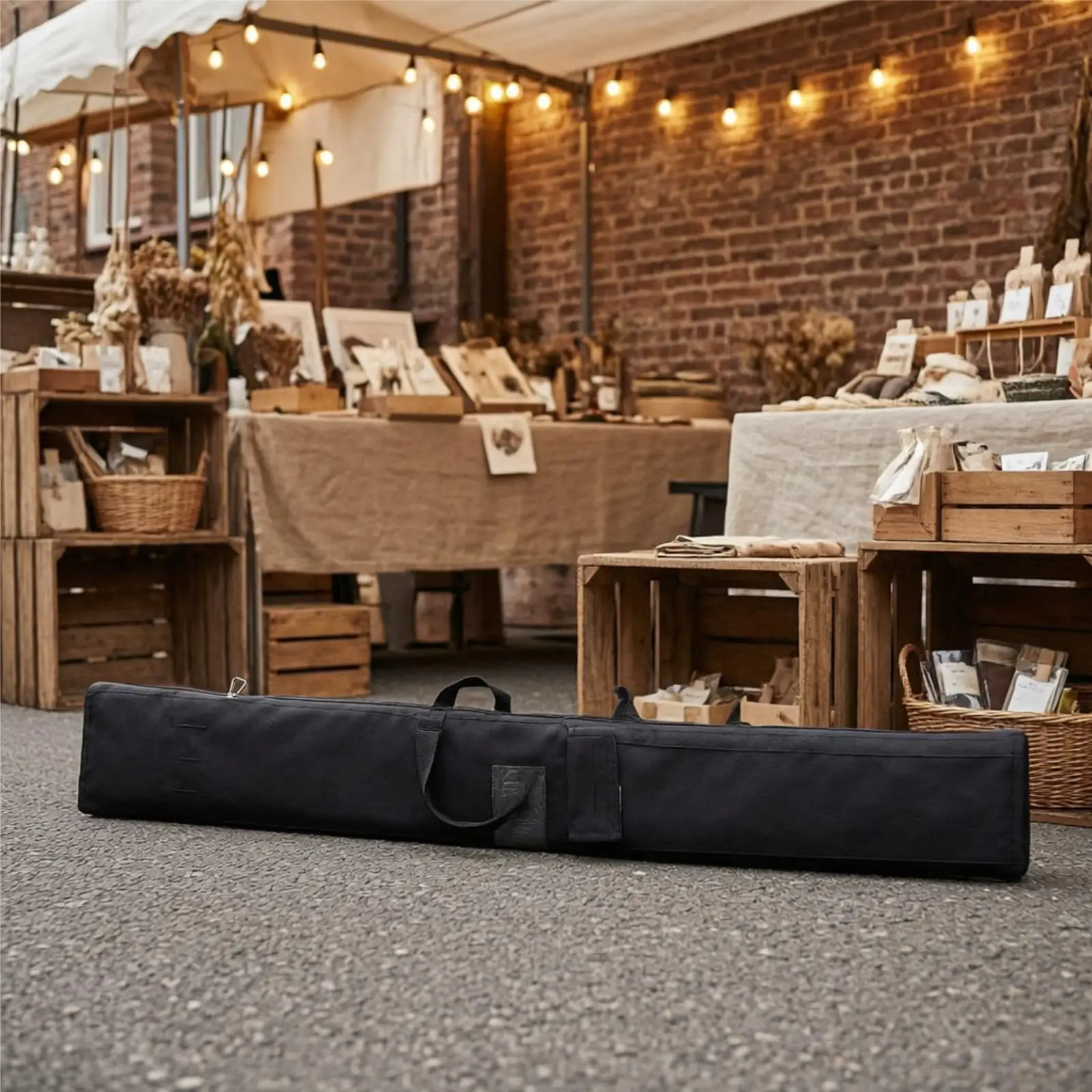Portable Flag Base Storage Bag | Oxford Cloth rectangular layout, Carrying Bag with Top Handle, for business Shows