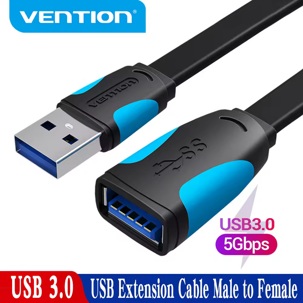 Удлинительный USB-кабель Vention USB 3.0, 5 м, для смарт-устройств, ноутбуков, ПК, телевизоров, Xbox One, SSD, USB 3.0 2.0, мини-удлинитель, высокоскоростной кабель.