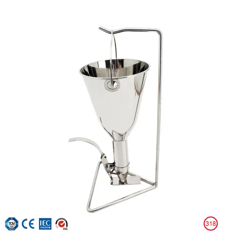 1L Quick Dispenser, Stainless Steel Funnel, Quick Feeder, Discharge-Type, Multifunctional Funnel, Waffle Funnel
