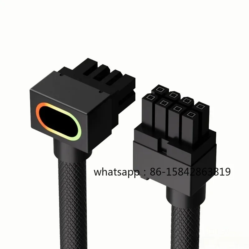 Side Out of The Main Board Cpu8pin Full Module Line 90 Degree Elbow ARGB Shenguang Synchronous 5v3 Pin Power Supply Cable