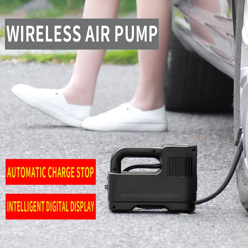 Xiaomi Wireless Vehicle Air Pump Car Motorcycles Bicycles Smart Digital Display Pump Multi-Function Portable Electric Inflator