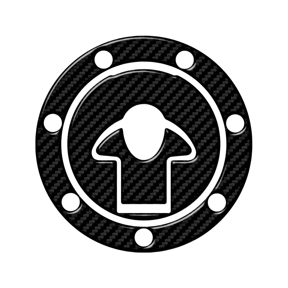 Para modelos Kawasaki hasta 1999 (7 agujeros) pegatina de protección de tapa de combustible de tanque de motocicleta