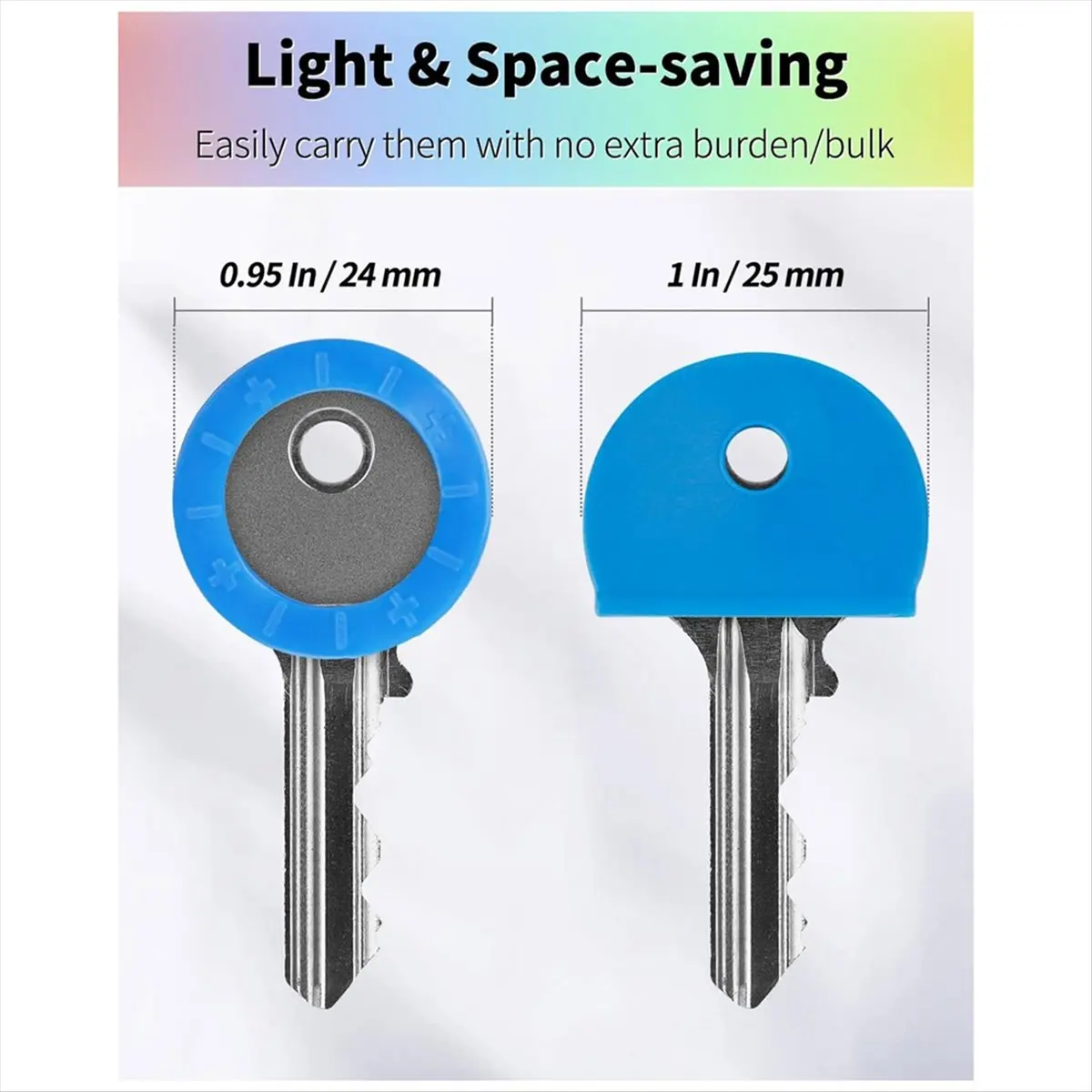 ABQR 80 قطعة أغطية ألوان المفاتيح أغطية المفاتيح العلامات يغطي مجموعة حلقات تحديد المفاتيح مفتاح القبعات العالية للمفاتيح منظمة مفتاح المنزل