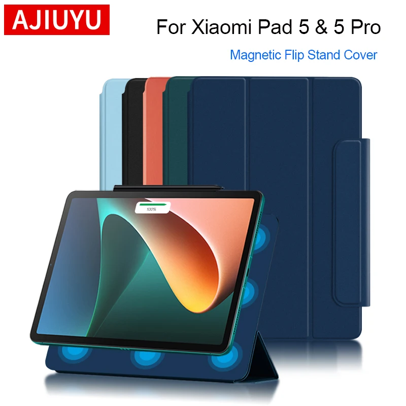 AJIUYU Magnetic Case For Xiaomi Pad 5 Pro Tablet Case 11