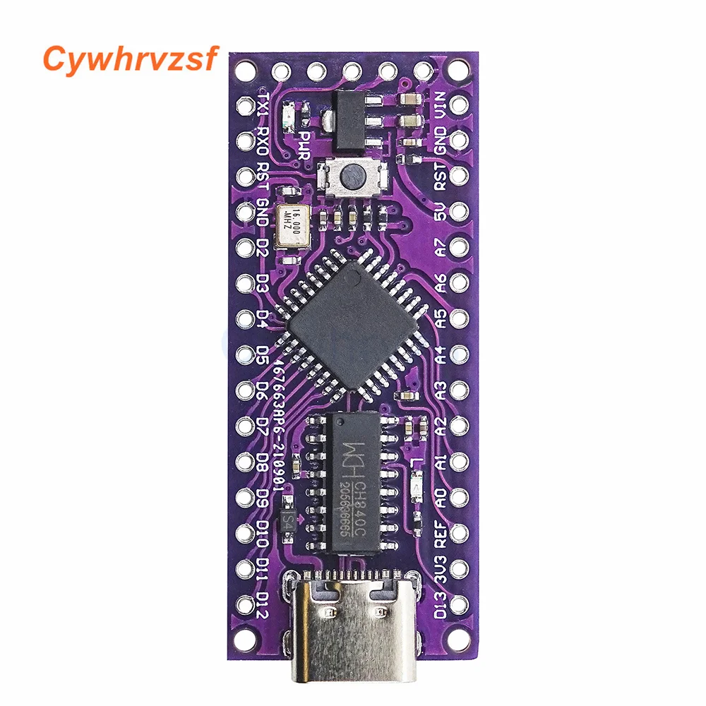 LGT8F328P-LQFP32 MiniEVB TYPE-C Replace nano V3.0 with crystal oscillator