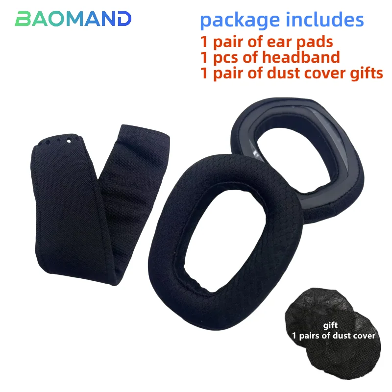 1 Juego de almohadillas de repuesto para auriculares Logitech G435 G335, funda de cojín para oreja de espuma viscoelástica
