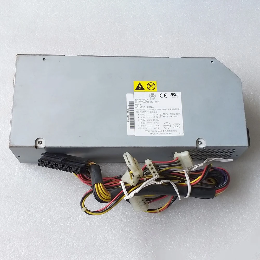 API1PC36 For Apple G4 PSCF401601B(C) 614-0224 360W Server Power Supply