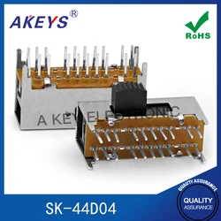 SK-44D04 horizontal toggle double row 20 pin four gear electric appliance fluctuation section sliding band radio switch