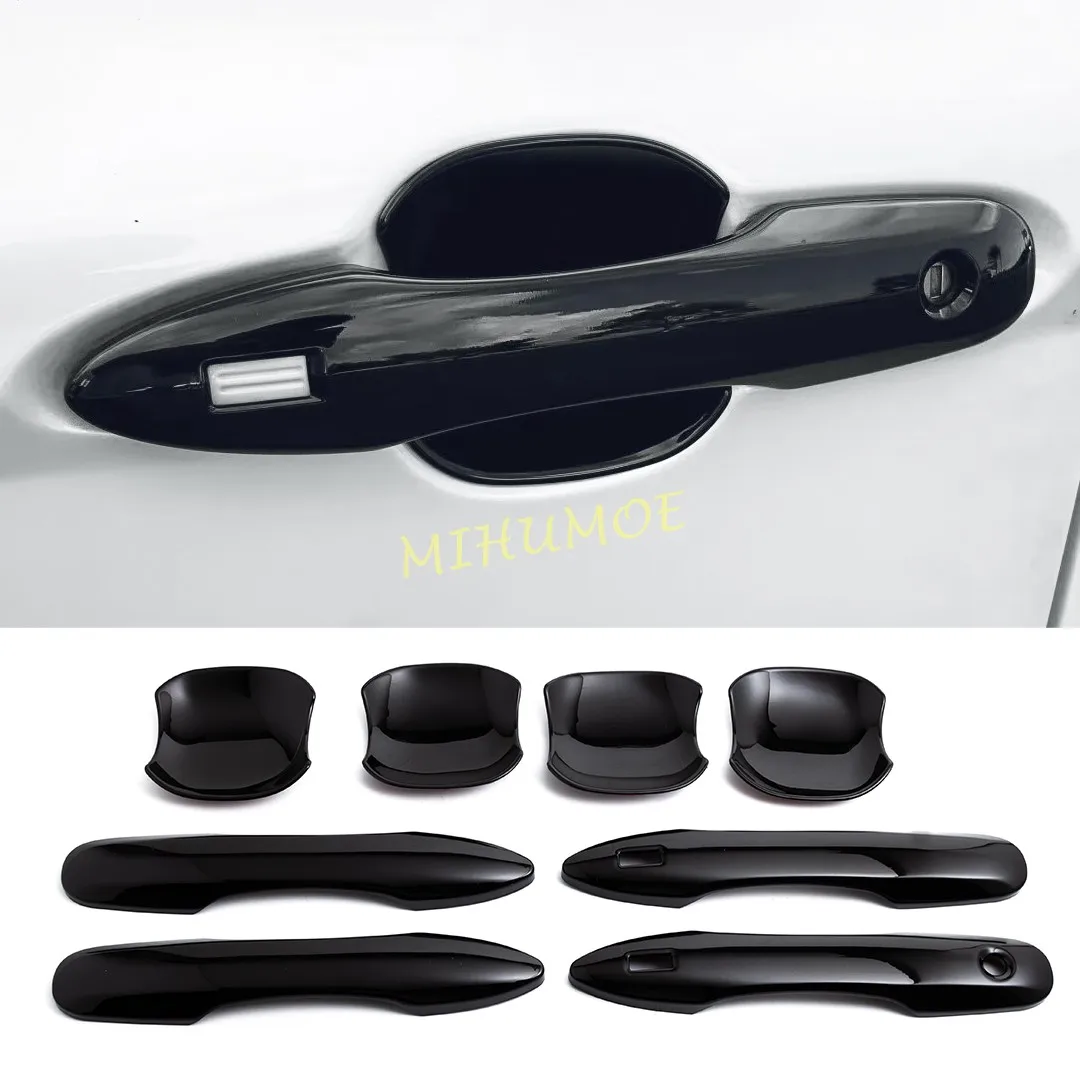 Glossy Black Exterior Door Handle Cover Trims Protector For Toyota Camry 2018 2019 2020 2021 2022 2023 2024 2025