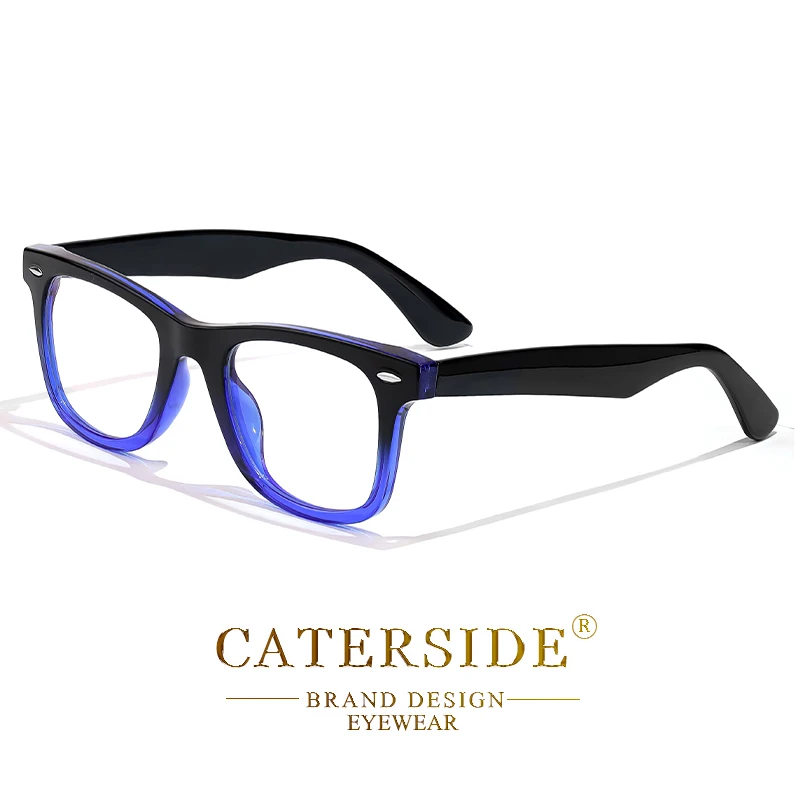 CATERSIDE Mode Herren Brillengestell Markendesign Hochwertige Tr-90 Rahmen Damen Anti Blaues Licht Computerbrille – Detail 21