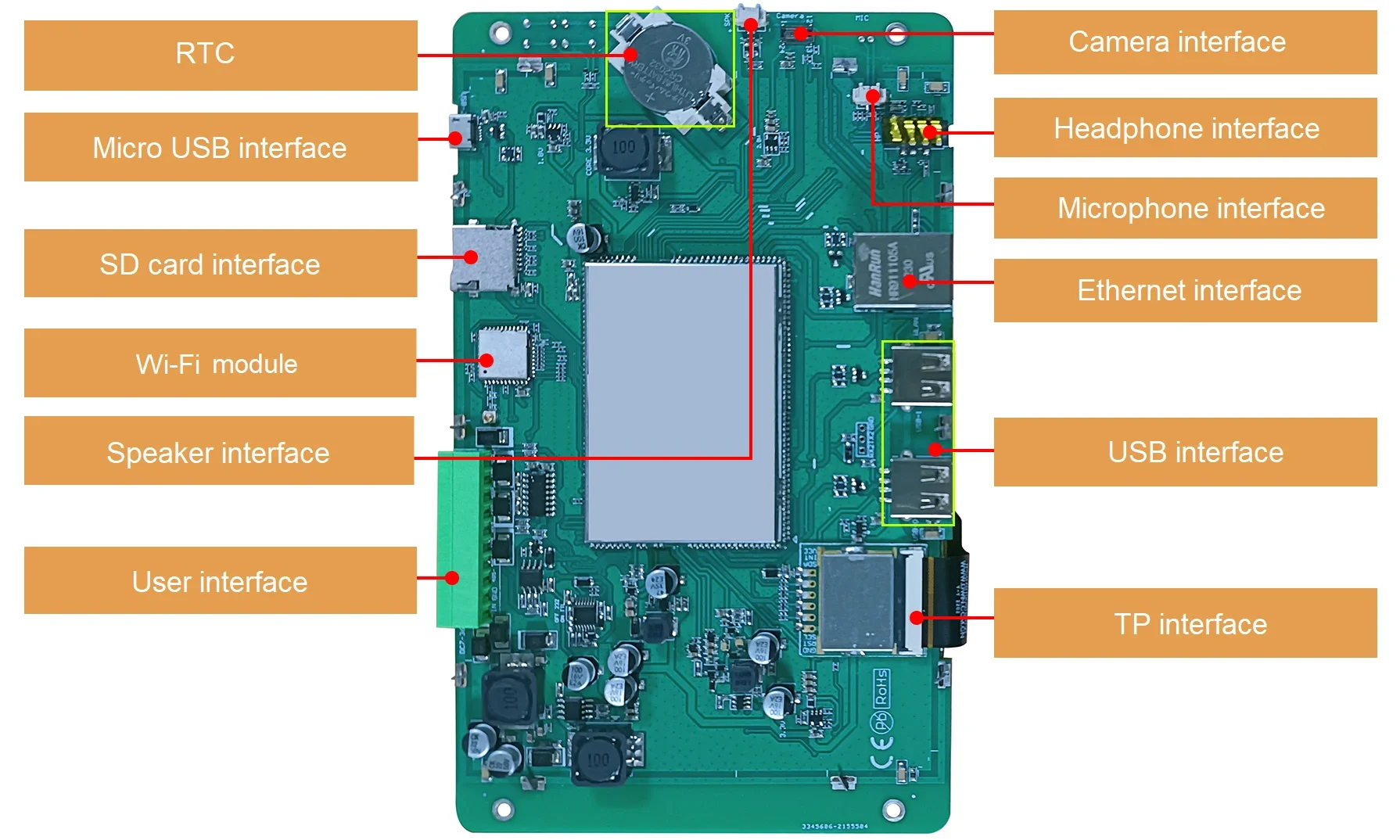 2026 DWIN Embedded Linux4.19 OS 7.0 Inch 1280*800 Industry LCD Display with Capacitive Touch Screen LCD Touch Display Panel