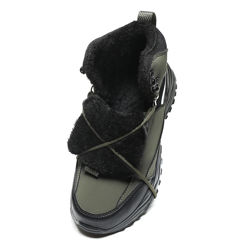 Men Snow Boots Outdoor Male Winter Plush Shoes Thick Sole Sneakers Botines Tenis Keep Warm Fluff Fashion Ankle Boots Size 39-48