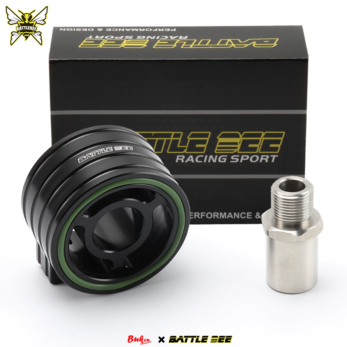 -BB-UOA-004 70MM T-Type Raised Oil Gauge Adapter For Honda GK5 GR9 FK7 FK8 Toyota GT86 FT86 Subaru BRZ GDB Oil Filter Sandwich P