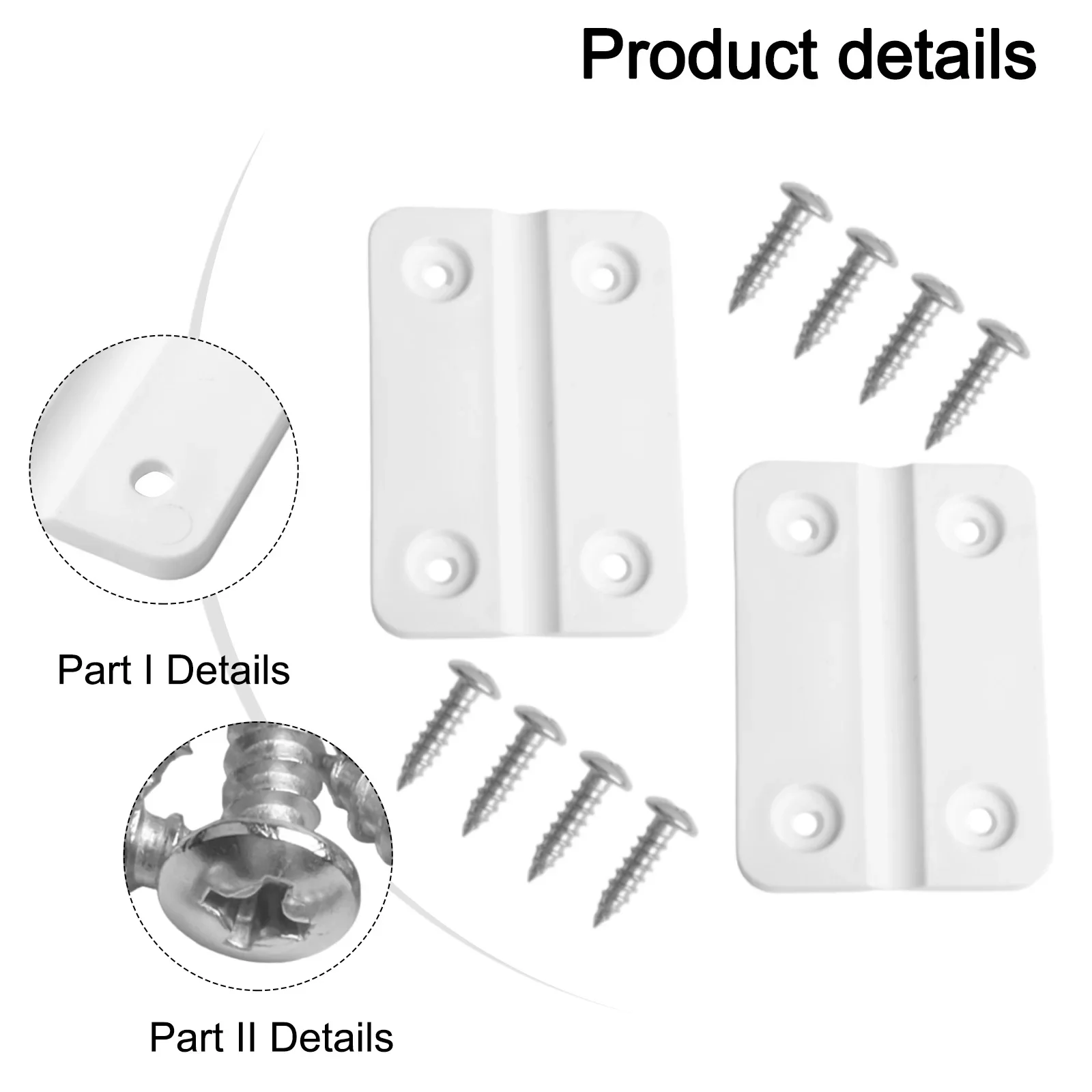 2pcs Replacement Hinges With 8pcs Stainless Screws Parts Kit For Igloo Coolers Outdoor Cooking 57*39*40 Mm Hinge