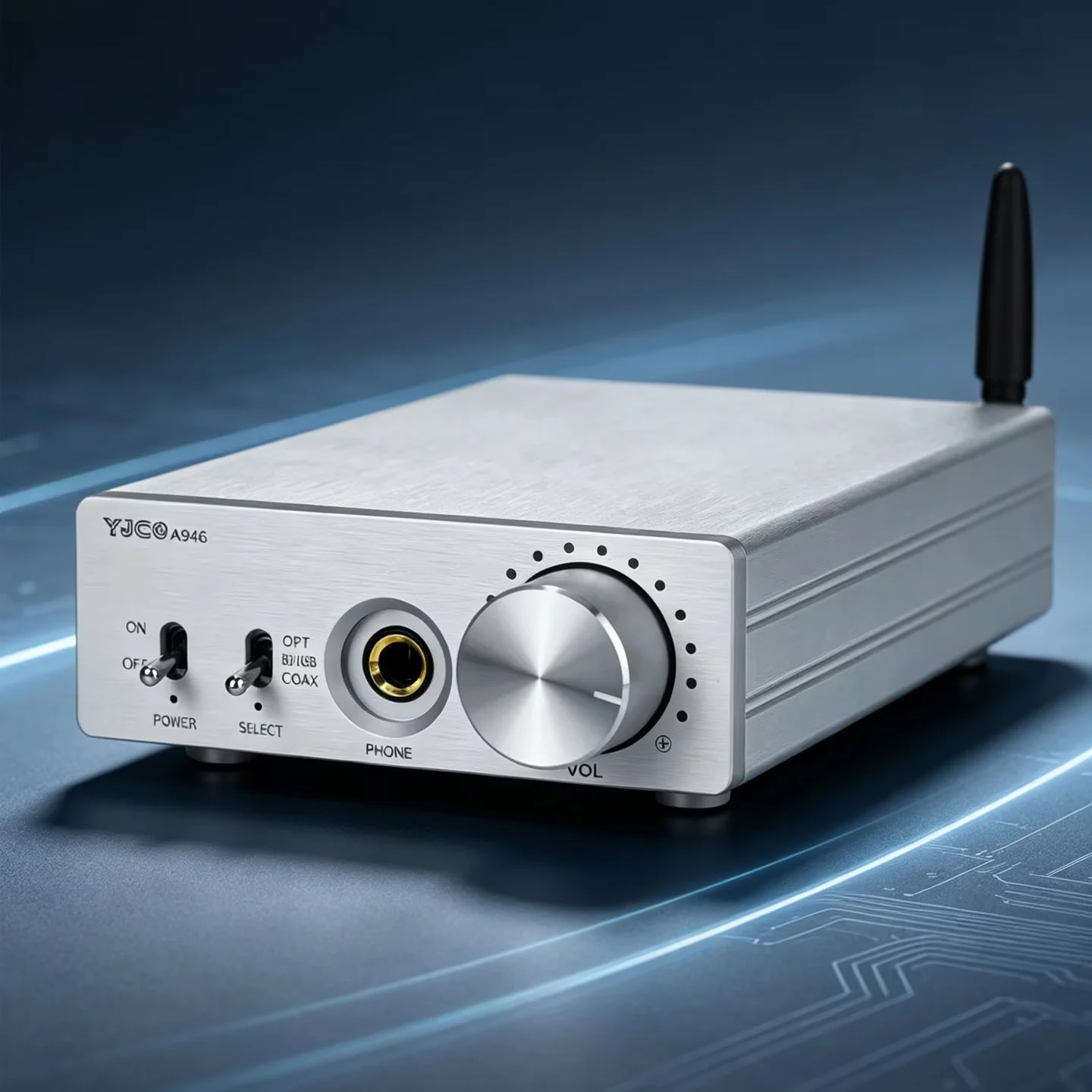 YJCO DAC HiFi Bluetooth 5.4 DAC Kopfhörerverstärker All-in-One CS4398 Decoder QCC3084 Unterstützt LDAC AAC AptX HD Stereo Audio Verstärker