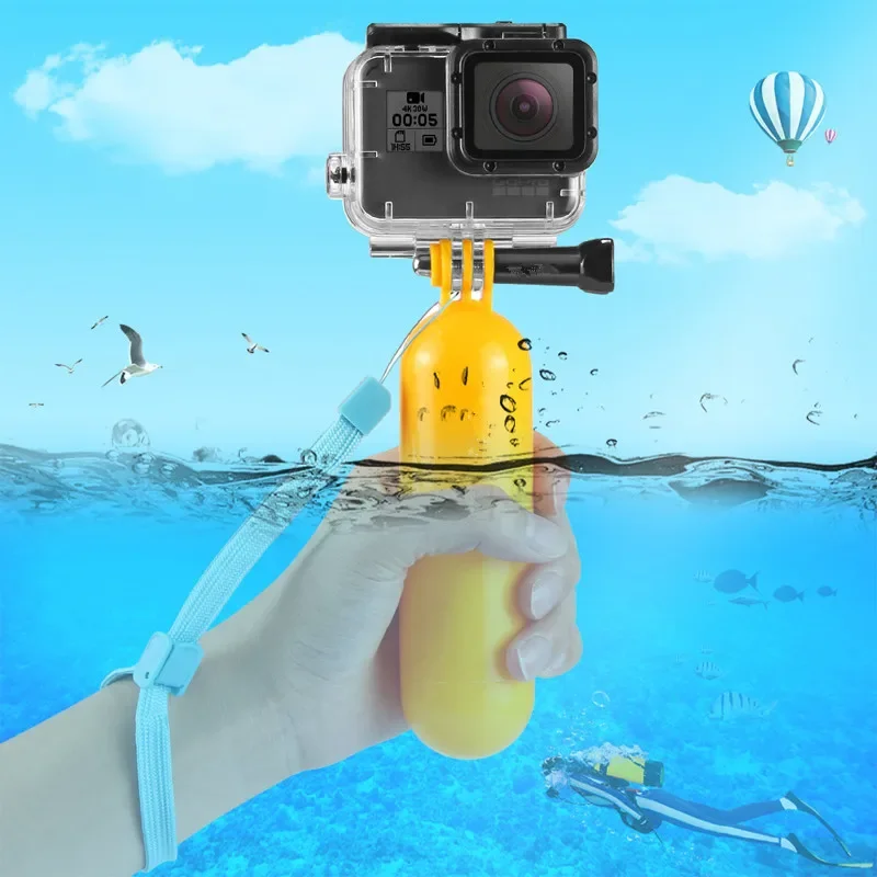 Palo de Selfie flotante subacuático para buceo, soporte de agarre de mano con correa de muñeca ajustable para Gopro Hero8 7 6 5 Xiaomi Yi 4K