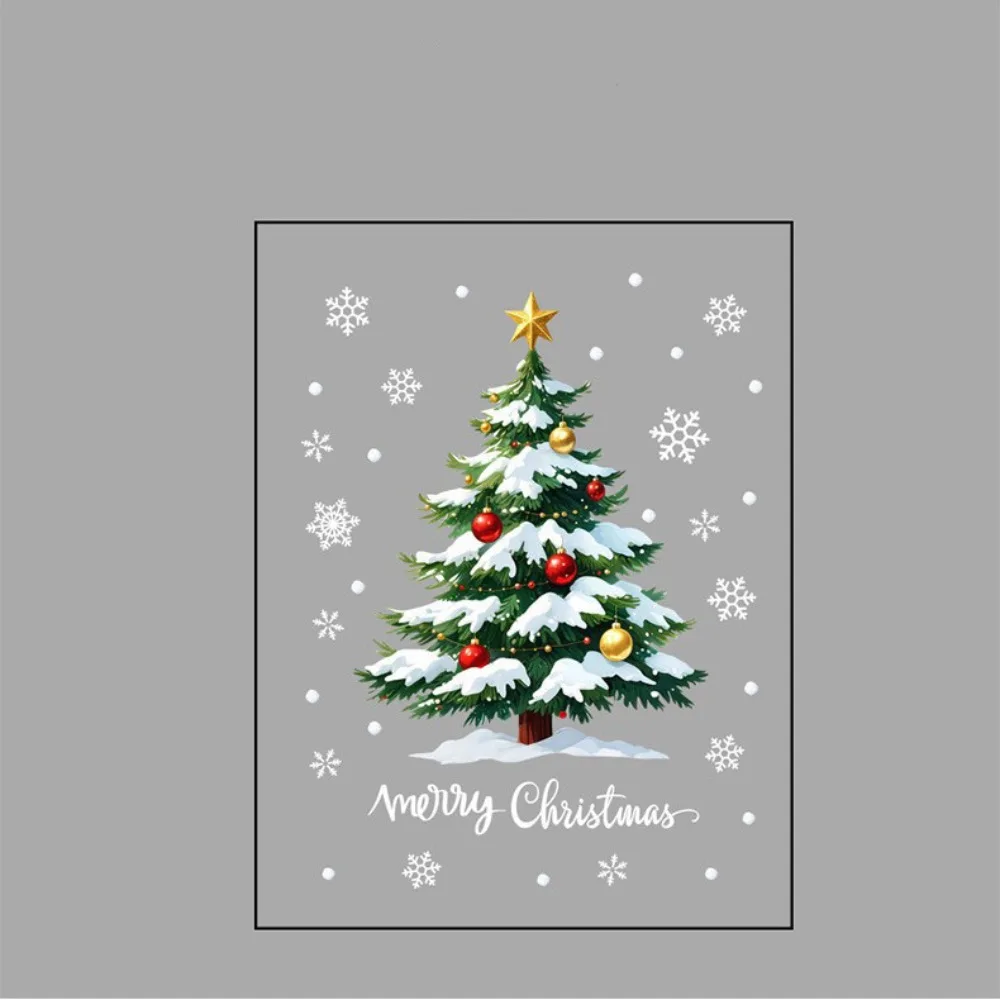 

Party Supplies Large Christmas Window Sticker PVC Waterproof Electrostatic Sticker Removable Static Cling Stickers Schools