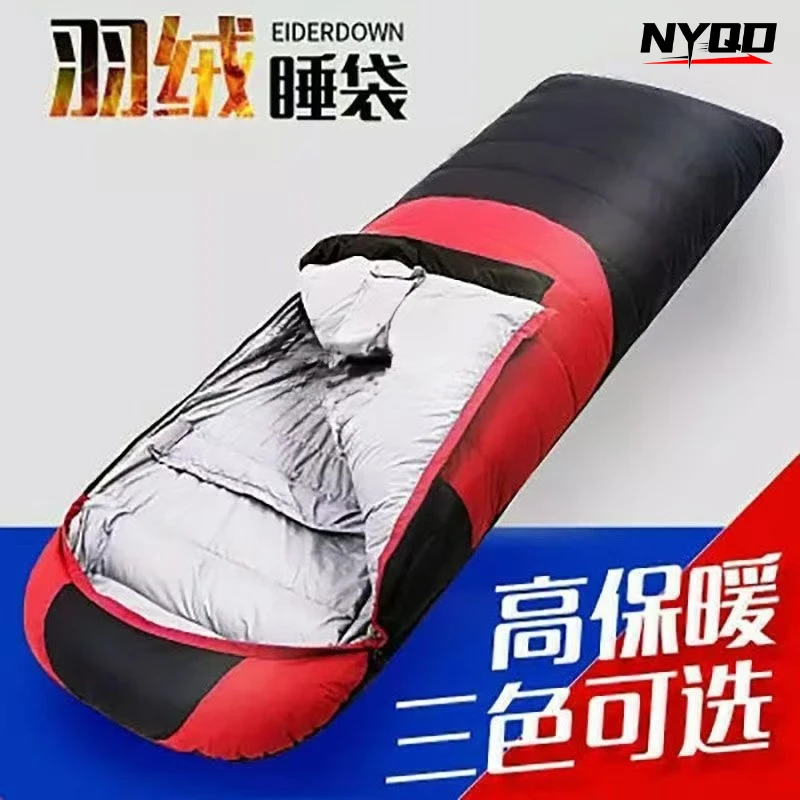 White Goose Down Sleeping Bag for Tourism Hiking Camping Emergency Sleeping Bag Trekking Supplies Sleeping Bag Nature Hike