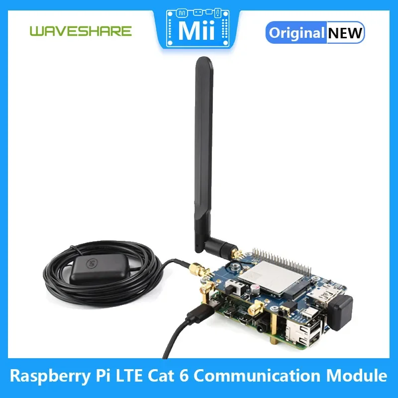 

Raspberry Pi 4G TE-A Cat 6 Communication Module Mobile EM060K-GL Module LExpansion Board Global Multi-band GNSS Positioning