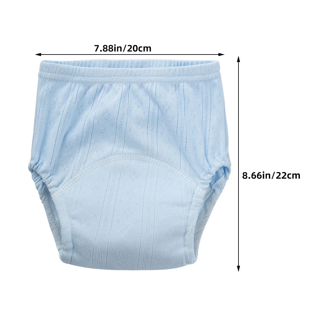 قطعتان من سراويل حفاضات الأطفال القابلة لإعادة الاستخدام، حفاضات أطفال قطنية ناعمة وقابلة للغسل للفتيات الرضع، ملابس داخلية مريحة للتدريب
