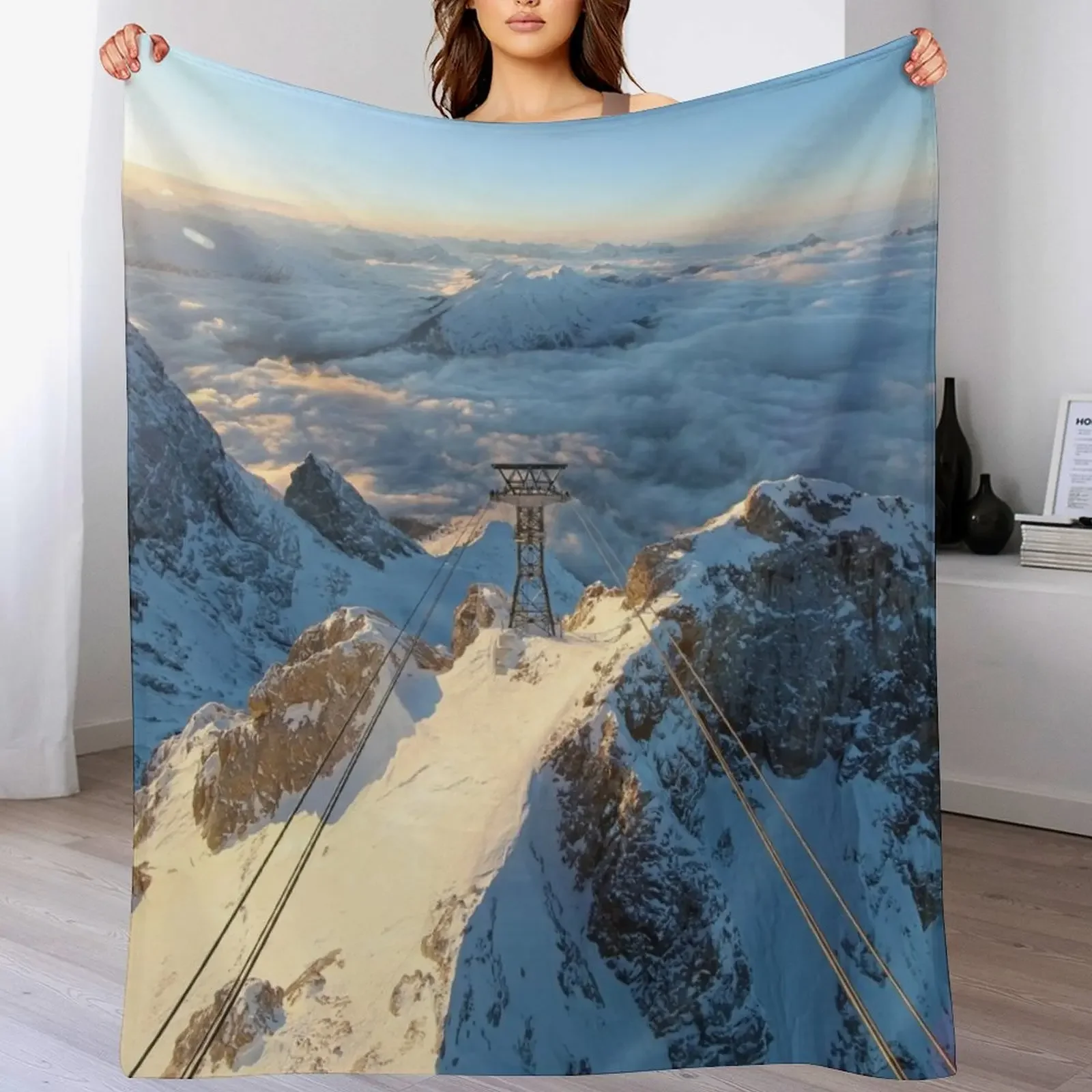 

Seilbahn Zugspitze Throw Blanket halloween Fashion Sofas Vintage Thin Blankets