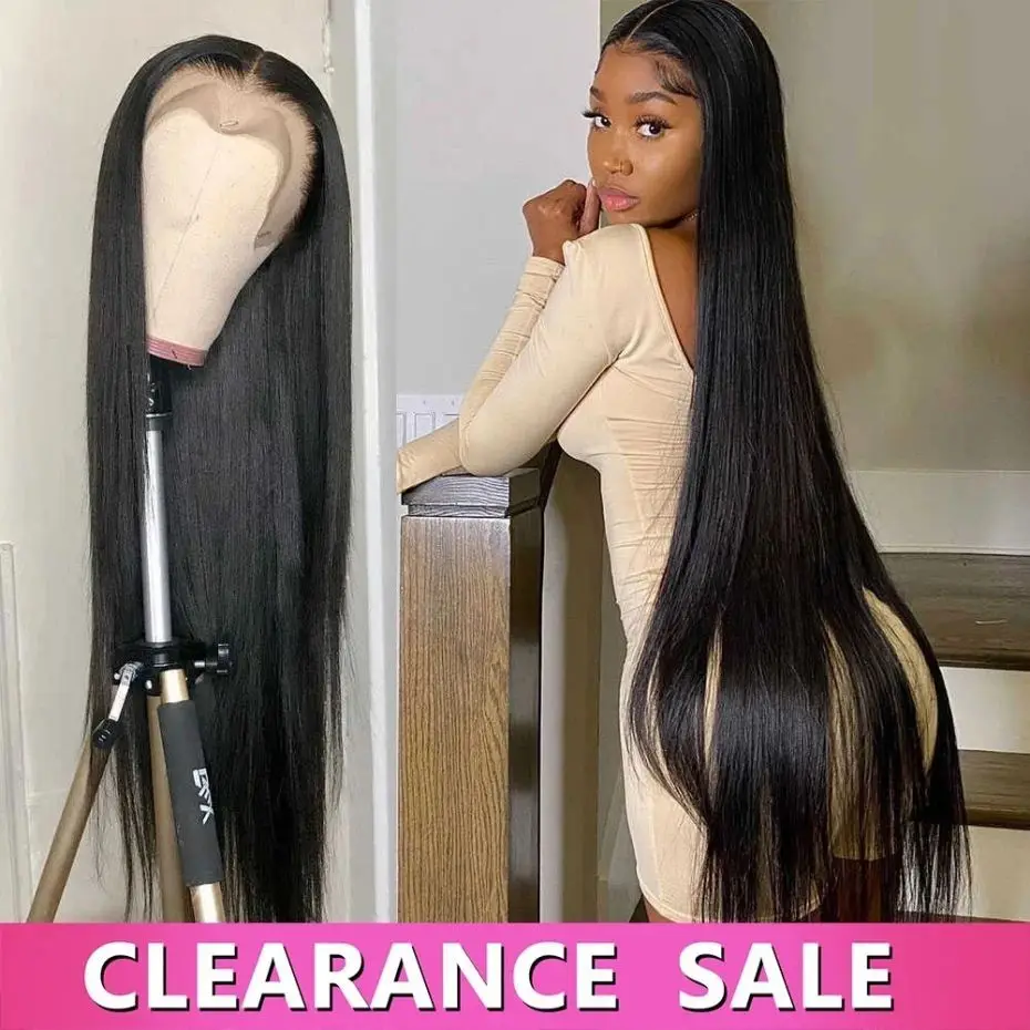 Bone Straight Brazilian 13x4 13x6 HD Transparent Lace Front Wigs For Women 4X4 5x5 Lace Closure Human Hair Wig Lace Frontal Wig