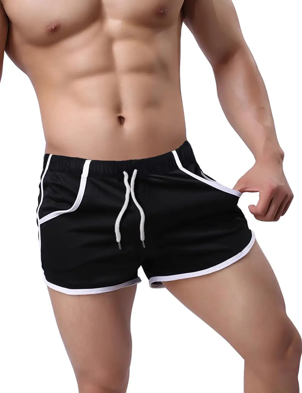 GYMAPE Men's Mesh Athletic Shorts for Workout Running Quick Dry Lightweight