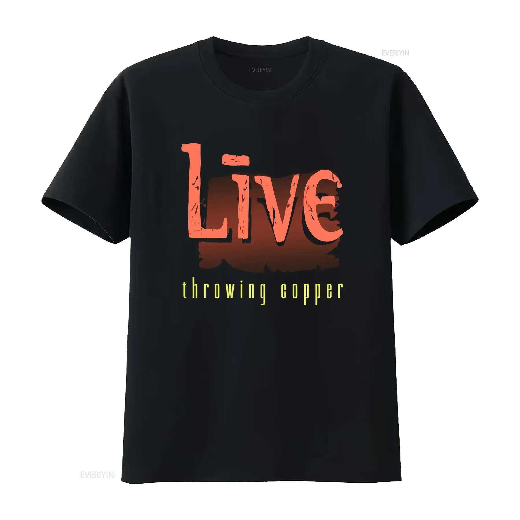 Camiseta Vintage de la Gira de Copper de 1994, Camiseta Retro de Concierto de Banda de Rock, Top Vintage Lavado para Uso Diario, a la Moda y Elegante