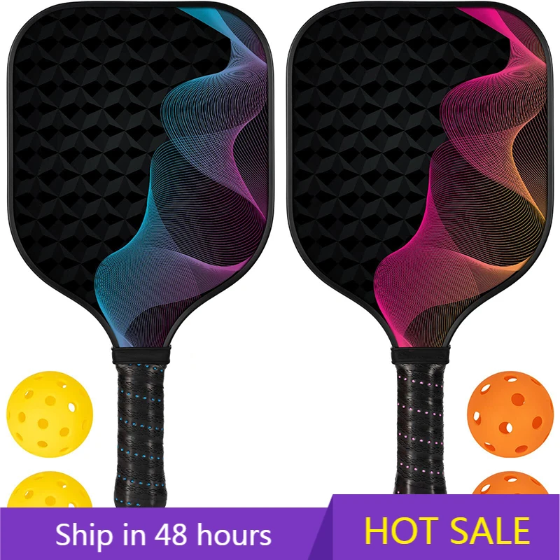 

YTYIN Men and Women's Pickleball Paddle Set with Carbon Fiber Racquets and Balls Equipment for Pickleball Players