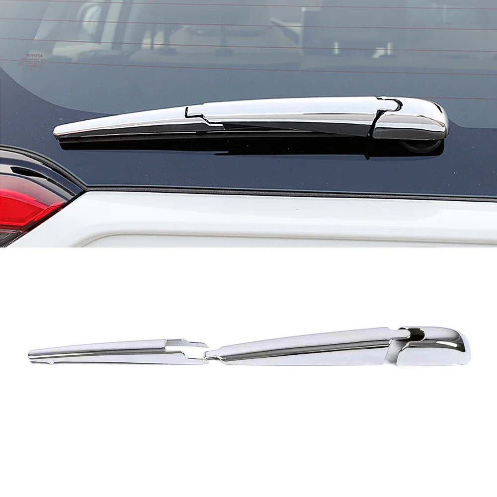 

For Toyota Rav 4 Rav4 2019-2023 Chrome Rear Window Wiper Cover Trim Tail Windscreen Glass Wiper Decoration Protector Sticker