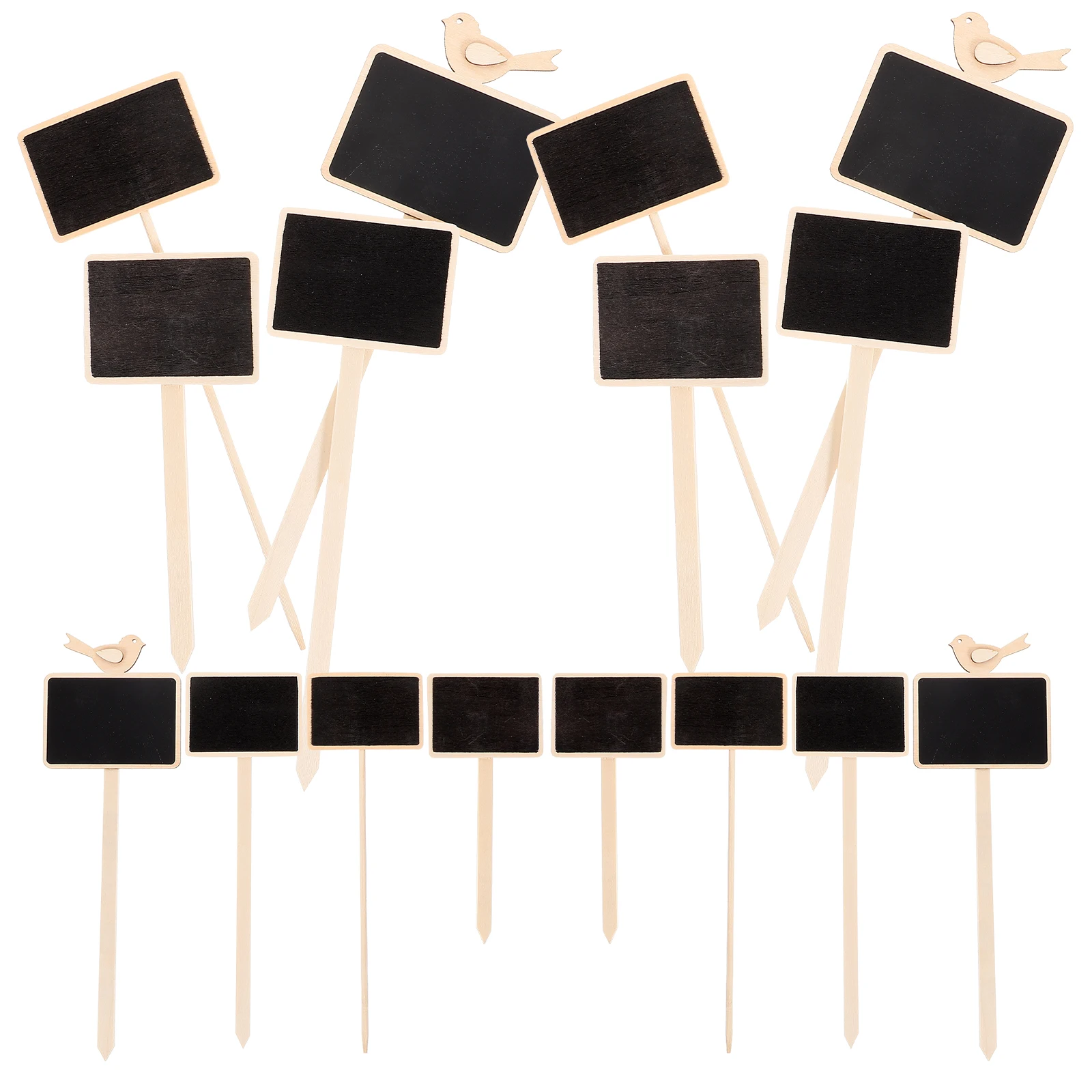 

1 set Mini Blackboards Chalkboard Stakes Smooth Rods Home Decor Garden Supplies Plants Blackboard Stakes Pot Tags
