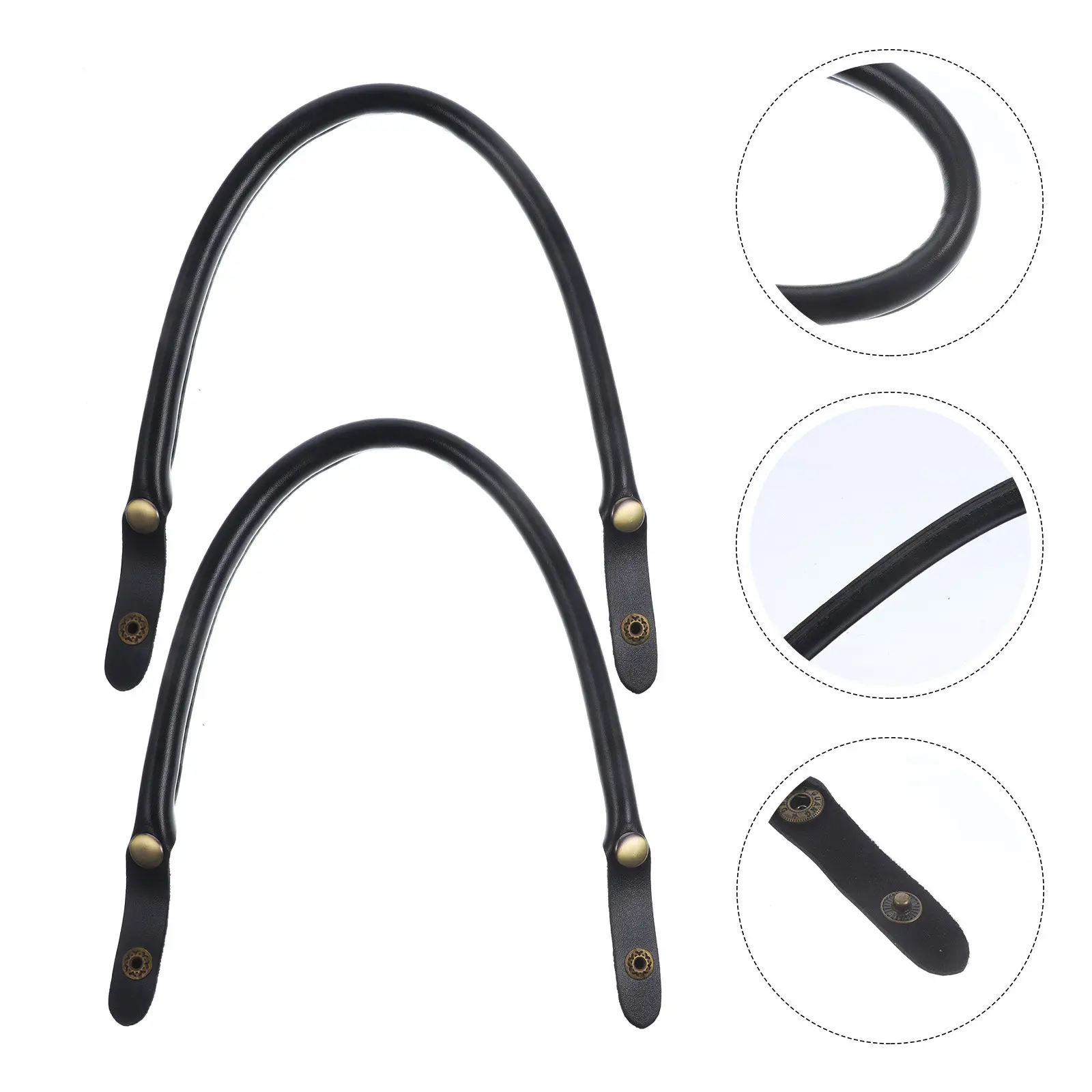 

2 шт. ручки из полиуретана для замены ручек сумок, прочные застежки, легко устанавливаются, аксессуар для самостоятельного изготовления сумок