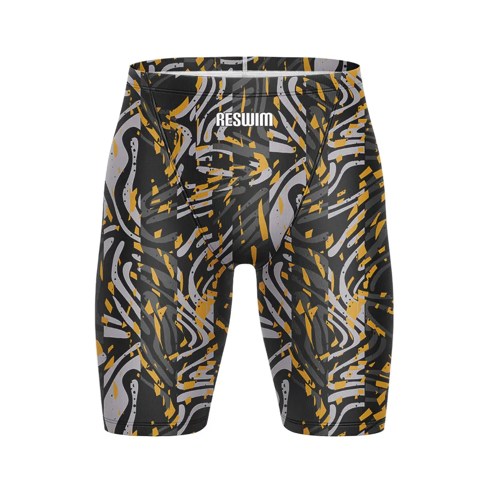 Bañador de natación para hombre, pantalones cortos de entrenamiento atlético, medias de playa, surf y buceo, novedad de verano