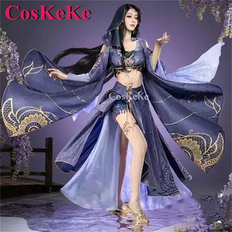 

CosKeKe Jiu Ling Cosplay Anime Game NiShuiHan Costume Gorgeous Elegant Uniform Dress Halloween Party Role Play Clothing S-XL