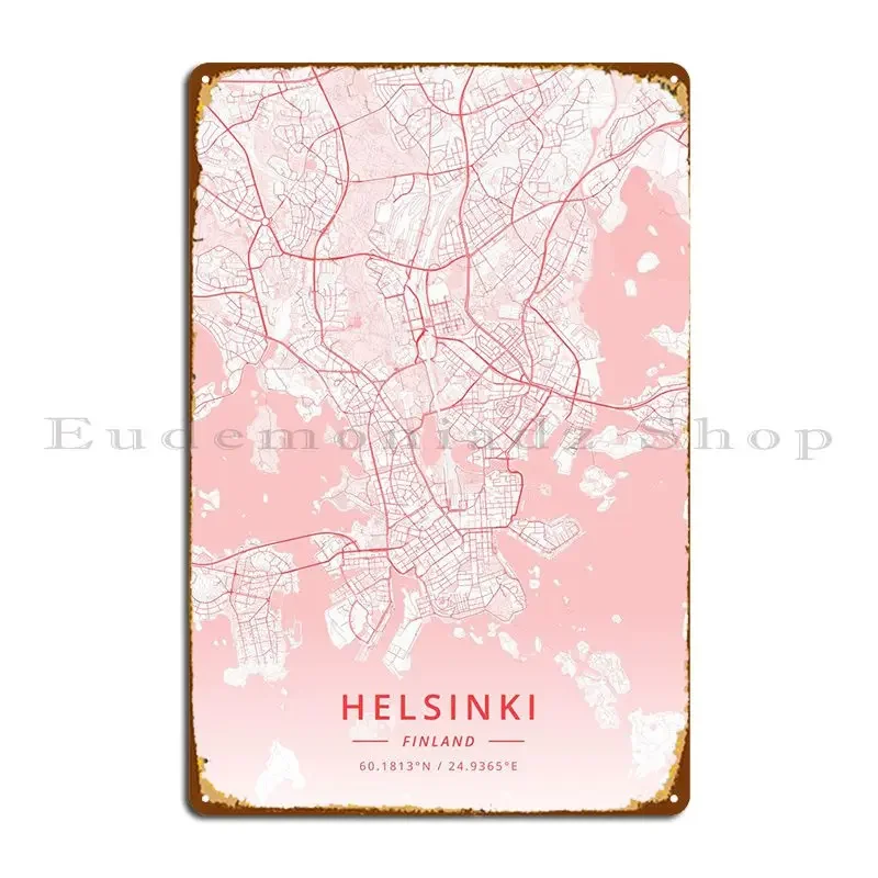 Helsinki Финляндия металлическая вывеска паб гостиная стена индивидуальный дизайнер создать жестяную вывеску плакат